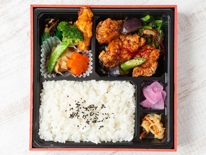 唐揚げゴマ醤油和え御膳