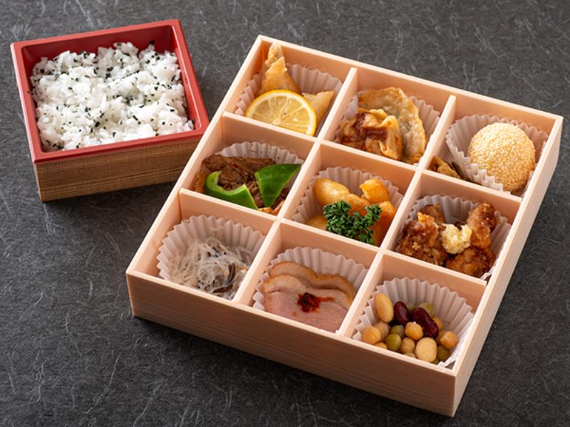 広東風中華幕内とわかめご飯