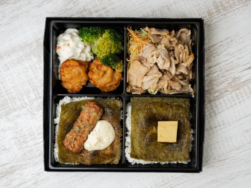 【肉×肉の海苔弁】本気の生姜焼き・唐揚げ