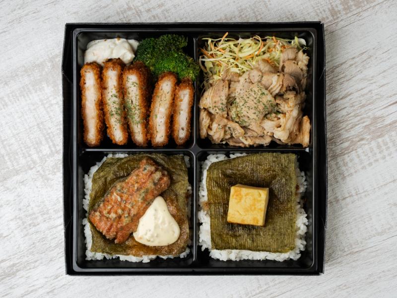 【肉×肉の海苔弁】熟成ロースカツ～芳醇中農ソースかけ～・生姜焼き