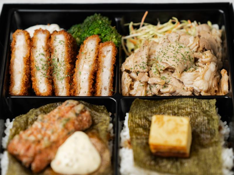 【肉×肉の海苔弁】熟成ロースカツ～芳醇中農ソースかけ～・生姜焼き