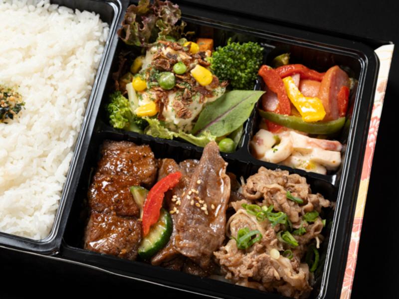 牛3種 牛づくし弁当
