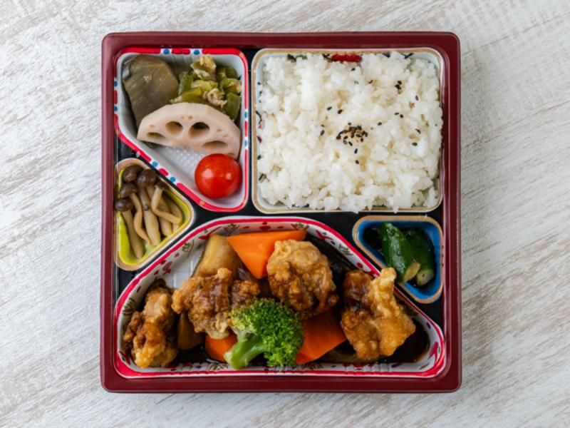 吉祥御膳・鶏と野菜の黒酢あん