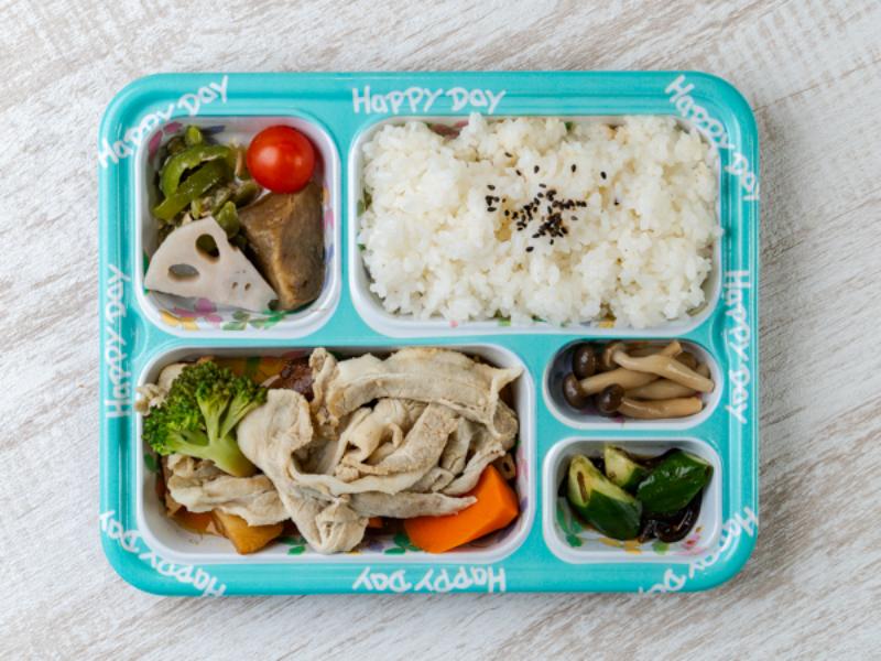 野菜と豚の蒸ししゃぶしゃぶ弁当