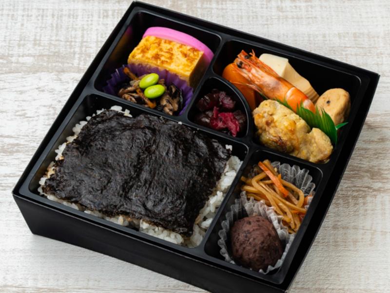 桔梗弁当 2段のり弁