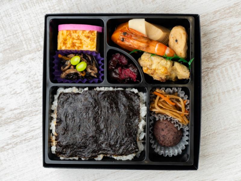 桔梗弁当 2段のり弁