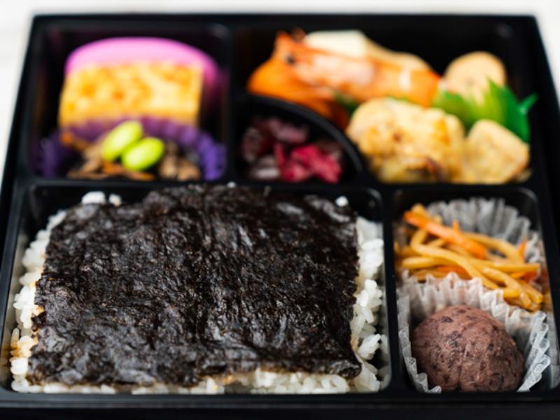 桔梗弁当 2段のり弁