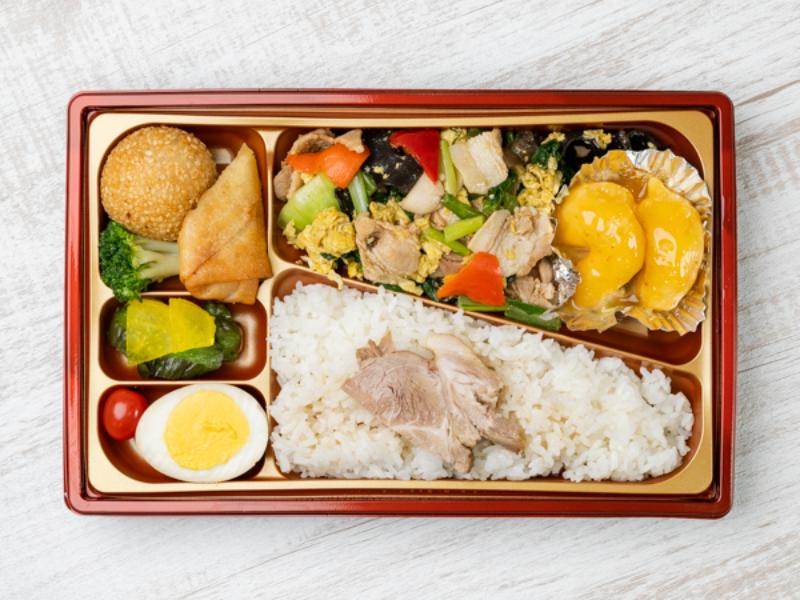 木須肉＆エビマヨ弁当