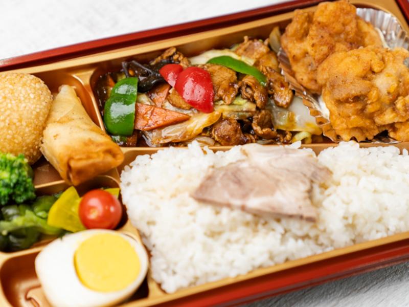 木須肉＆特製唐揚げ弁当