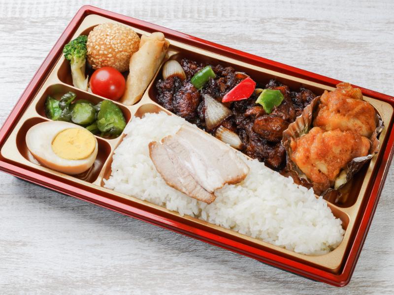 魚の黒酢ソース＆特製唐揚げ弁当