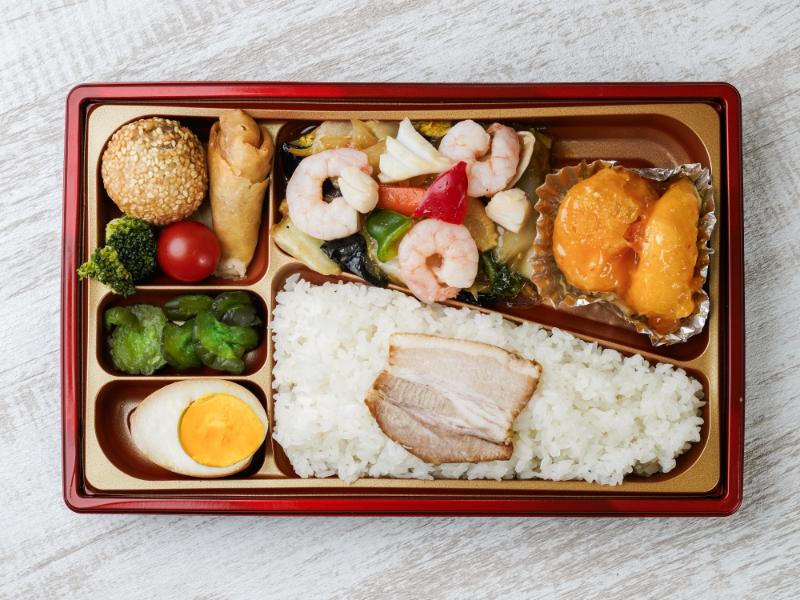 八宝菜＆エビマヨ弁当