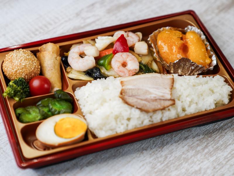 八宝菜＆エビマヨ弁当