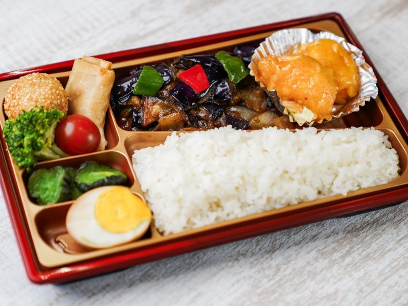 麻婆ナス＆エビマヨ弁当