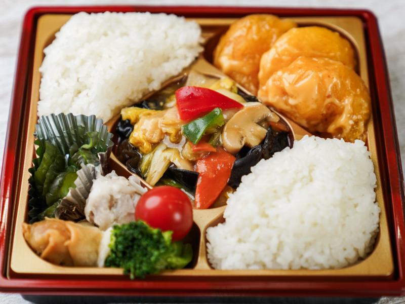 【華やか！】回鍋肉＆エビマヨのスクエア弁当