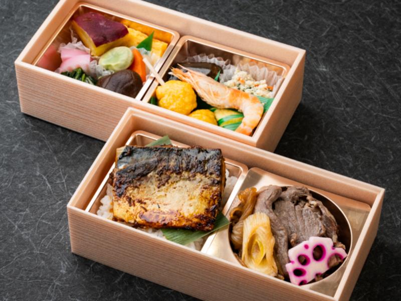 特選牛すき×鯖の生姜味噌弁当