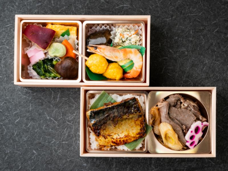 特選牛すき×鯖の生姜味噌弁当