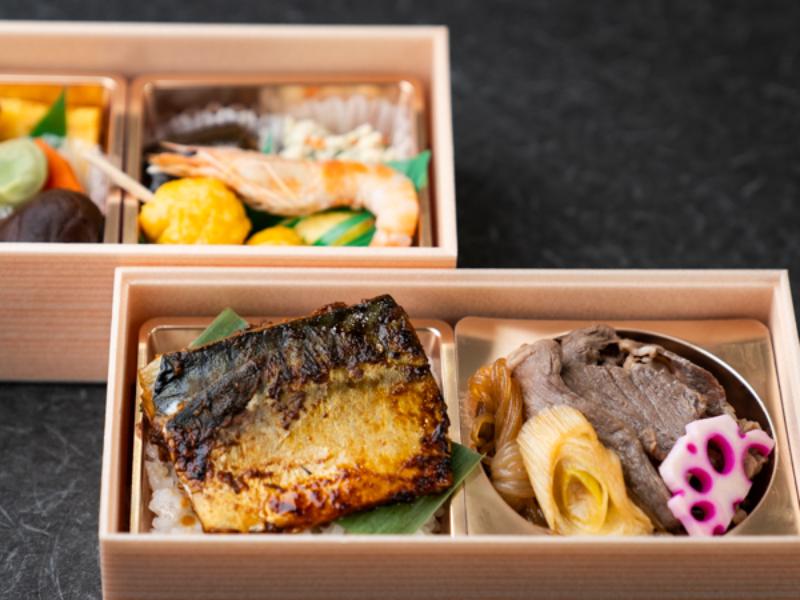 特選牛すき×鯖の生姜味噌弁当