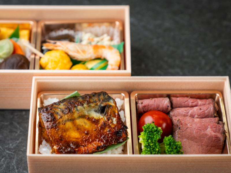 特選ローストビーフ×鯖の生姜味噌焼き弁当
