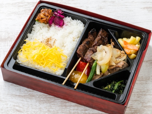 【炭火焼き牛串2本弁当】豚の生姜焼き